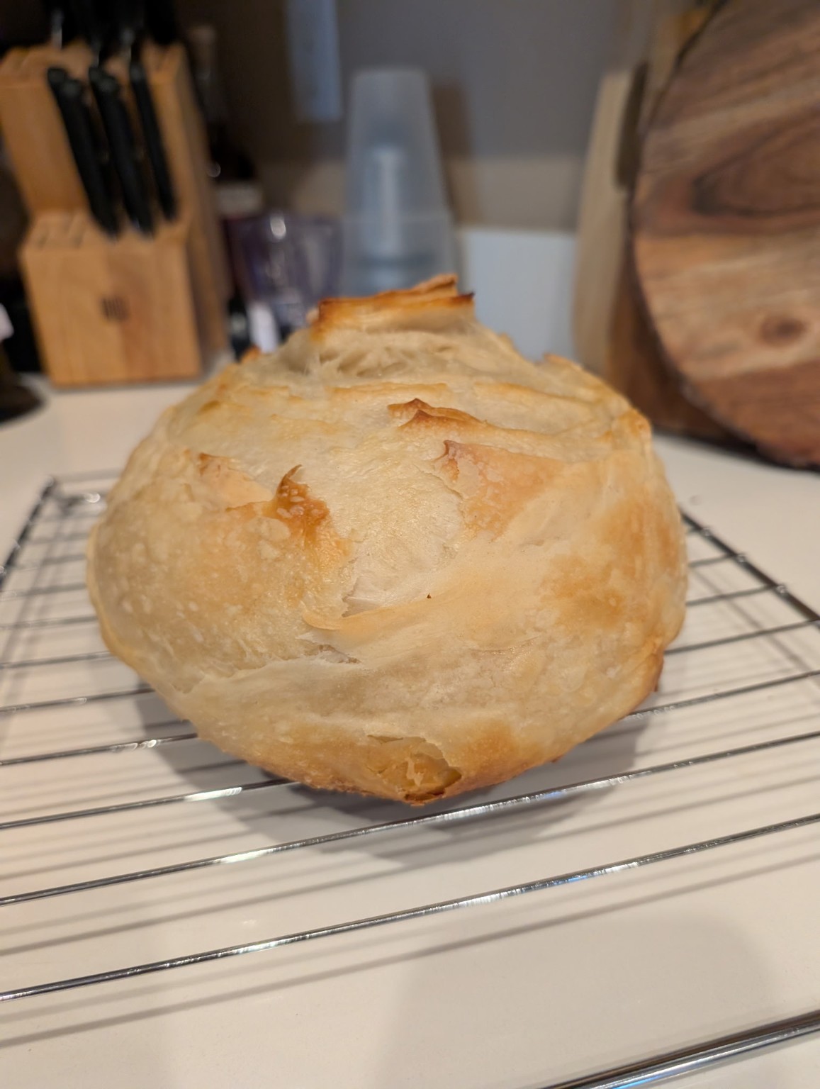 Inclusion loaf on cooling rack